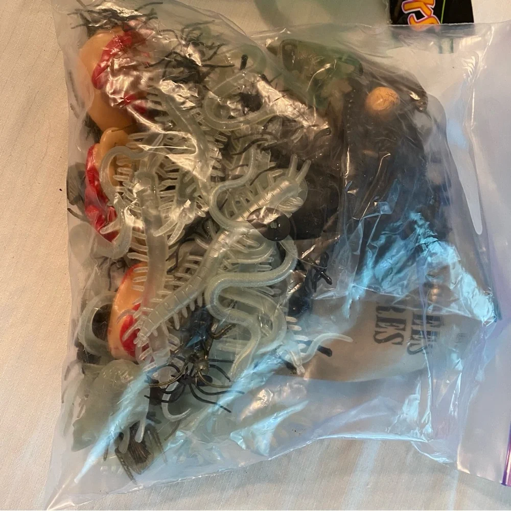 Halloween Party Decoration Bundle with Pumpkin Garland, Webs, Skull candlesticks